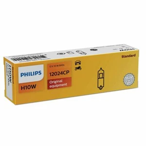 PHILIPS 12024CP H10W Visión Halógena 10W BA9s Posición Trasera/Bombilla de Estacionamiento x1 - Imagen 1 de 1