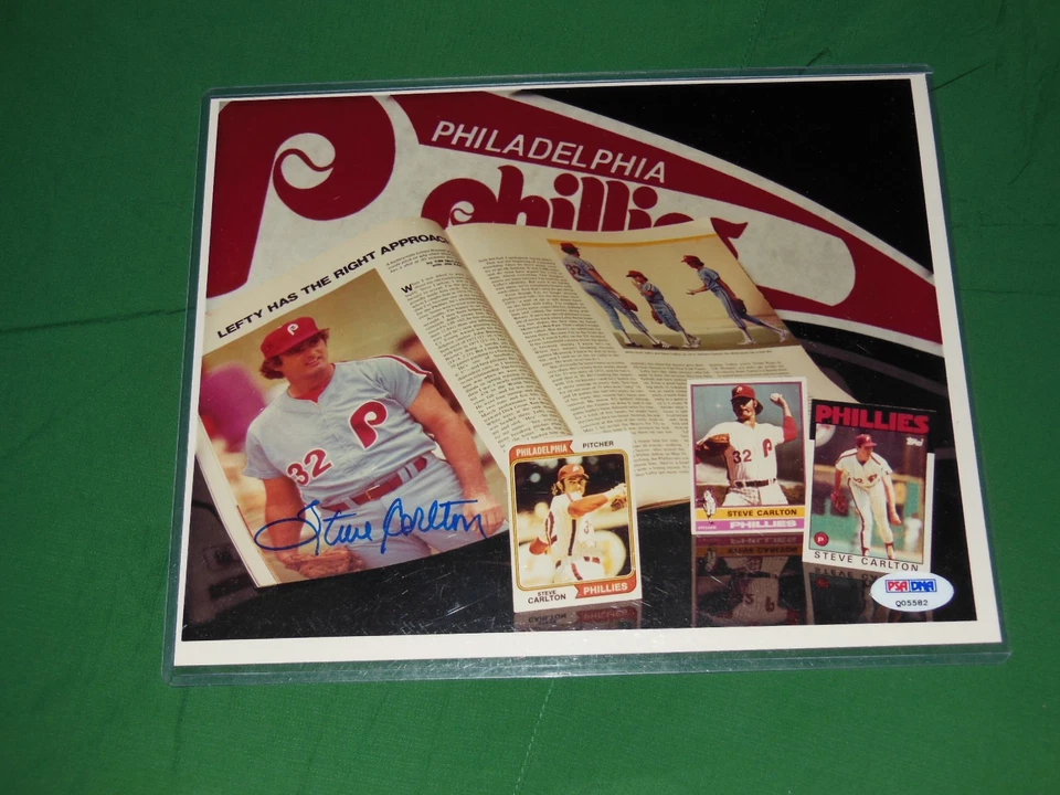 Steve Carlton Autographed 8X10 Photo PSA Authentic - Image 1 of 1