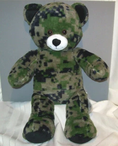 Build-A-Bear Workshop "ARMY CAMOUFLAGE" Plush 17" Stuffed Animal Toy - Picture 1 of 4