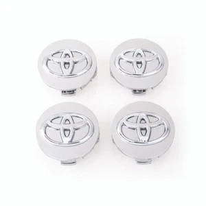 Toyota Chrome Logo Wheel Center Cap Avalon Camry Highlander OEM 62MM 08020 4PC - Bild 1 von 2