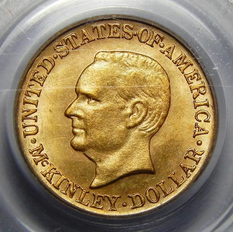 1916 PCGS MS64 McKINLEY GOLD DOLLAR COMMEMORATIVE Cover