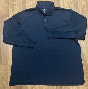 FootJoy Polo Shirt Mens XXL ProDry Ocean Course Golf Navy Long Sleeve - Picture 1 of 13