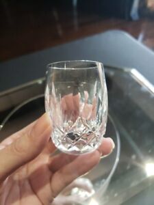 (1) SHOT GLASS 2-3/8", Crystal Waterford Lismore cut signed plain rounded base