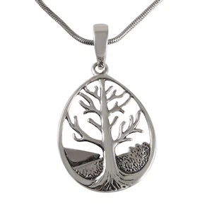 Lebensbaum Anhänger oxidiert Sterling Silber 925  - Bild 1 von 2