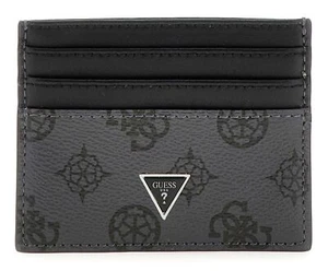 GUESS Torino Card Case porta carte carbone/nero grigio scuro nero nuovo - Foto 1 di 2