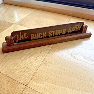 REPLICA Targa da scrivania del Presidente Harry Truman "Il Buck si ferma qui" ($85) - Foto 1 di 4