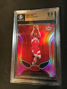 2019-20 NBA Certified Mirror Red Refractor KAWHI LEONARD Raptors BGS 9.5 Gem MT - Bild 1 von 10
