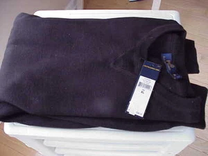 New Ralph Lauren Polo L/S Classics XL Black Sweater Knit/Cotton Blend - Picture 1 of 1