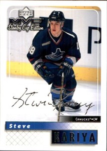 1999-00 Upper Deck MVP SC Edition SILVER SCRIPT #181 Steve Kariya CANUCKS