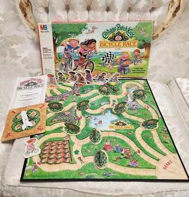 Vintage 1990 Cabbage Patch Kids Bicycle Race Board Game - Image 1 of 4