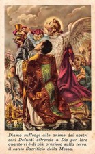 OLD nice italy rare Holy cards"H11379" san per inostri cari defunti