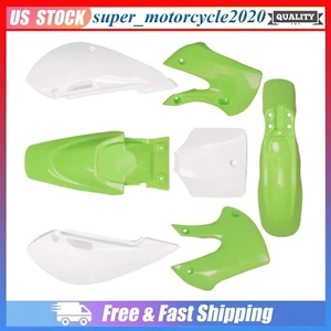 Kit de carrocería de guardabarros de carenado de plástico para moto de cross Kawasaki KLX110 DRZ110 KX65 110cc - Imagen 1 de 11
