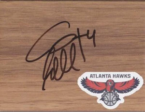 Atlanta Hawks Anthony Tolliver Signed Floorboard COA - Picture 1 of 1