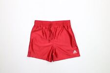 Vintage 90s Adidas Womens Size Large Faded Spell Out Gym Basketball Shorts Red