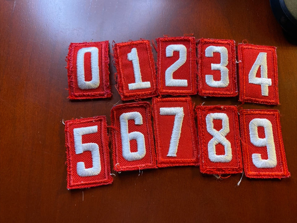 Current Style Red Twill Boy/Cub Scout Unit Number Your Choice of Number Quantity - Image 1 of 1