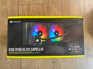 CORSAIR iCUE H115i ELITE CAPELLIX XT 2x140mm Liquid CPU Cooler - Photo 1/4