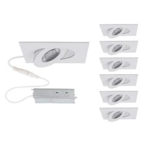 WAC LIMITED Recessed Light Kit 2" Canless Square Adjustable White (6-Packs) - Picture 1 of 1