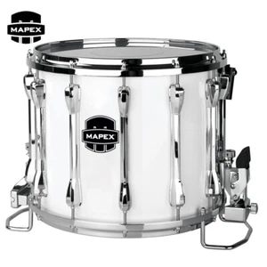 Mapex Qualifier Series 14" Deluxe Marching Snare Drum Gloss White QLS1412DCCSW - Picture 1 of 1