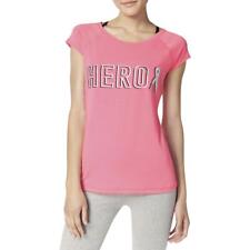 Ideology Womens Pink Workout Fitness Running T-Shirt Top XS  0486