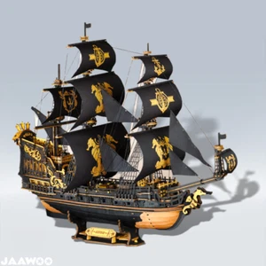 Zum Selbermachen Schiffsmodell Spielzeug Das Seepferdchen Barke 3D Holzpuzzle Mann Geschenk Schiffsmodelle - Bild 1 von 8