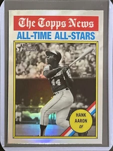 Hank Aaron - 2025 Topps Heritage Baseball - Silver Refractor All-Time All-Stars - Bild 1 von 1