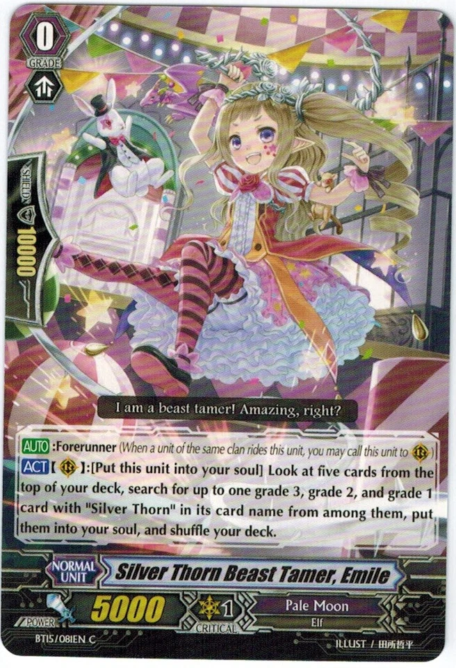 4 x Silver Thorn Beast Tamer, Emile - BT15/081EN - C Near Mint / Mint, English - Image 1 of 1