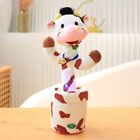 Record Sound Plush Doll Dancer PP Cotton Talking Dance Cow New Repeat Talking