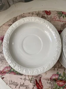 "Disco rosa Rosenthal/Continental Maria-White/Classic solo per tazza piedi 5 1/2" - Foto 1 di 3