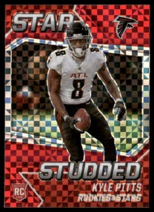 Kyle Pitts 2021 Rookies & Stars Star Studded Red Plaid #SS-30 - Atlanta Falcons - Picture 1 of 2