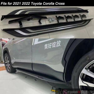2Pcs Fits for Toyota Corolla 2021 2022 Cross Running Board Side Step Nerf Bar