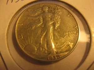 1938-D Walking Liberty Half - Picture 1 of 6