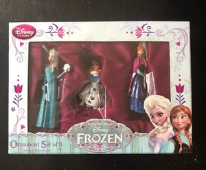 Disney Store Frozen Ornamento Set 3 Olaf Anna Elsa Decorazione Natalizia - Foto 1 di 4
