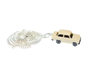 Trabi Kette Halskette 45 cm Miniblings Miniatur Auto Trabant Fahrzeug Pkw beige - Bild 1 von 4