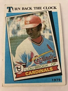 LOU BROCK BASEBALL CARD 1979 TURN BACK THE CLOCK ST. LOUIS CARDINALS TOPPS #662 - Picture 1 of 2