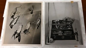 Fotos de prensa originales de colección de señuelos principalmente Heddon y South Bend 1936 y 1940 - Imagen 1 de 5