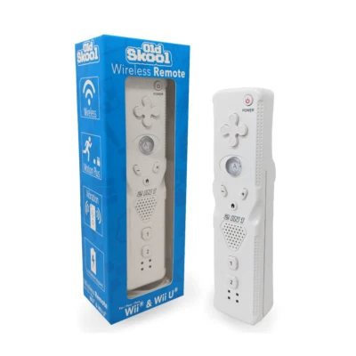 Old Skool Wireless Remote for Nintendo Wii and Wii U - White - Image 1 of 3