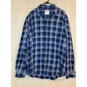 Vintage North Crest Flanellhemd kariert Knopfleiste Langarm Herrenmode XL - Bild 1 von 6
