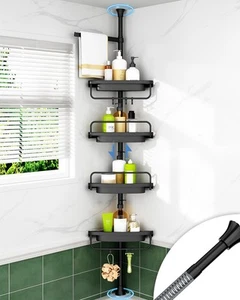 Eck Dusch Caddy Bad Organizer Rostfrei für Badewanne Aufbewahrung Shampoo - Bild 1 von 6