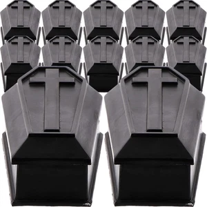 3 PCS Large Coffin Treat Boxes Halloween Candy Coffins Home Decor - Picture 1 of 12