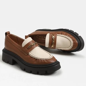 Circus Sam Edelman Pierre Platform Chunky Loafer Size 8.5 Color: Spiced Cognac - Picture 1 of 9