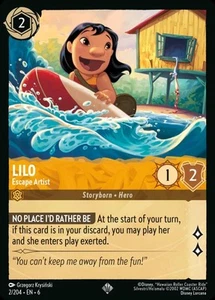 Lilo - Escape Artist (002) Azurite Sea Disney Lorcana - Imagen 1 de 1