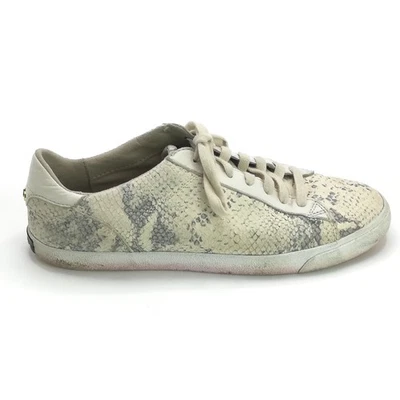 Cole Haan Shoes Womens Sneaker Low Top Snake Print Leather Carrie Off White 8.5 - Image 1 of 4