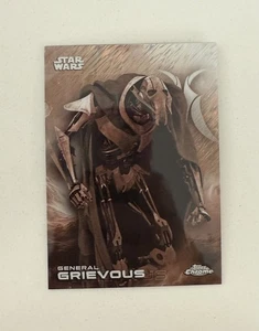 2025 Topps Chrome Star Wars General Grievous Black And White Shimmer - Picture 1 of 2
