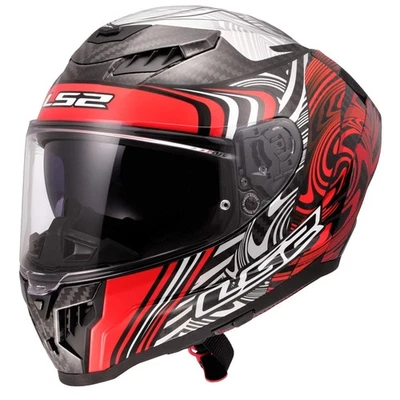 LS2 FF807 Dragon Enthum Integralhelm rot - Bild 1 von 4