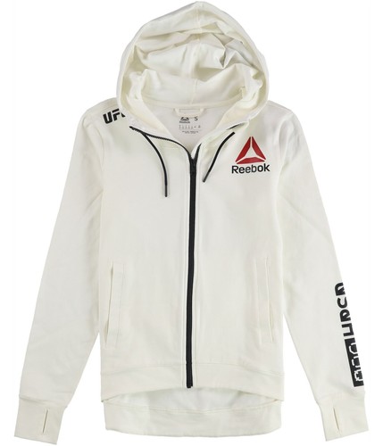 OFF WHITE Reebok Felpa da donna UFC Fighter Kit Walkout bianco sporco M
