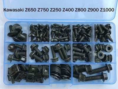 Bolts Bodywork Screws Kit Nuts For Kawasaki Z650 Z750 Z250 Z400 Z800 Z900 Z1000 - Image 1 of 4