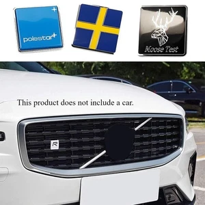 Easy to Install Smooth Vehicle Body/Front Grille Emblem Decal for Volvo Polestar - Picture 1 of 11