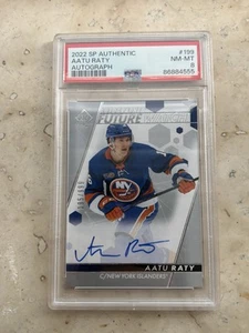 AATU RATY 2022-23 SP AUTHENTIC FUTURE WATCH RC ON CARD AUTO #195/999 PSA 8 NYI - Picture 1 of 7