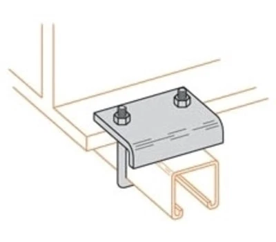 Зажим фланцевой балки EATON B-LINE B441-22ZN 3/4 дюйма макс. 13/16 дюйма - 1 5/8 дюйма высокая посадка - Изображение 1 из 4