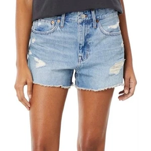 Pantalones cortos de mezclilla relajados para mujer MADEWELL desgastados Homecrest lavado talla 32 nuevos con etiquetas - Imagen 1 de 11
